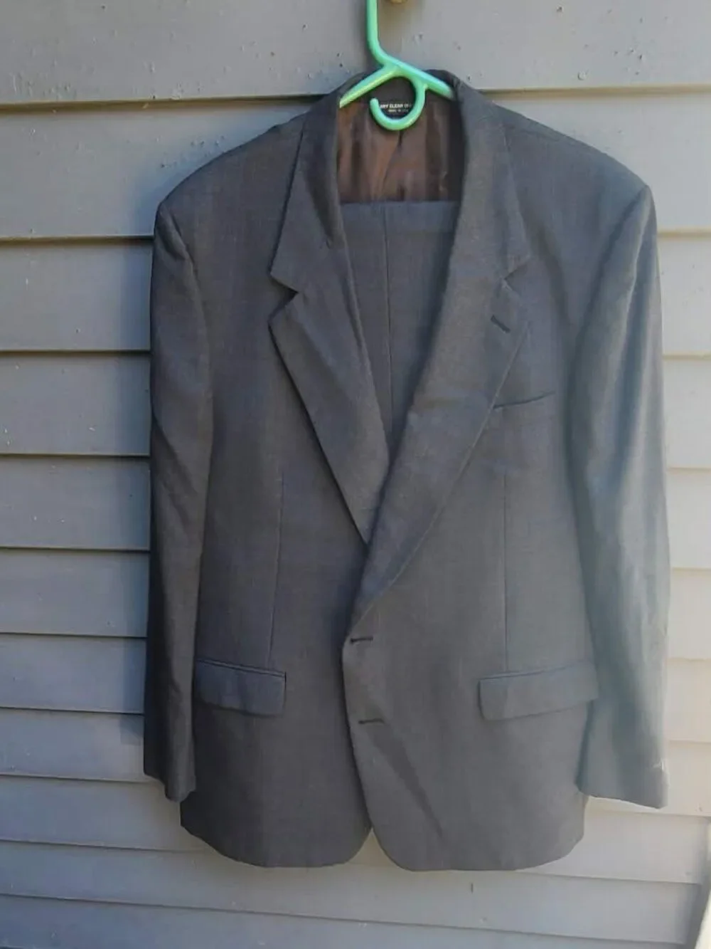 Bill Blass Vintage Mens Charcoal Suit size 40 Long (1990s to 2000)